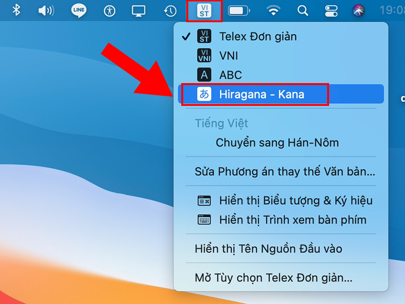 ban phim tieng nhat tren may tinh macos hiragana kana