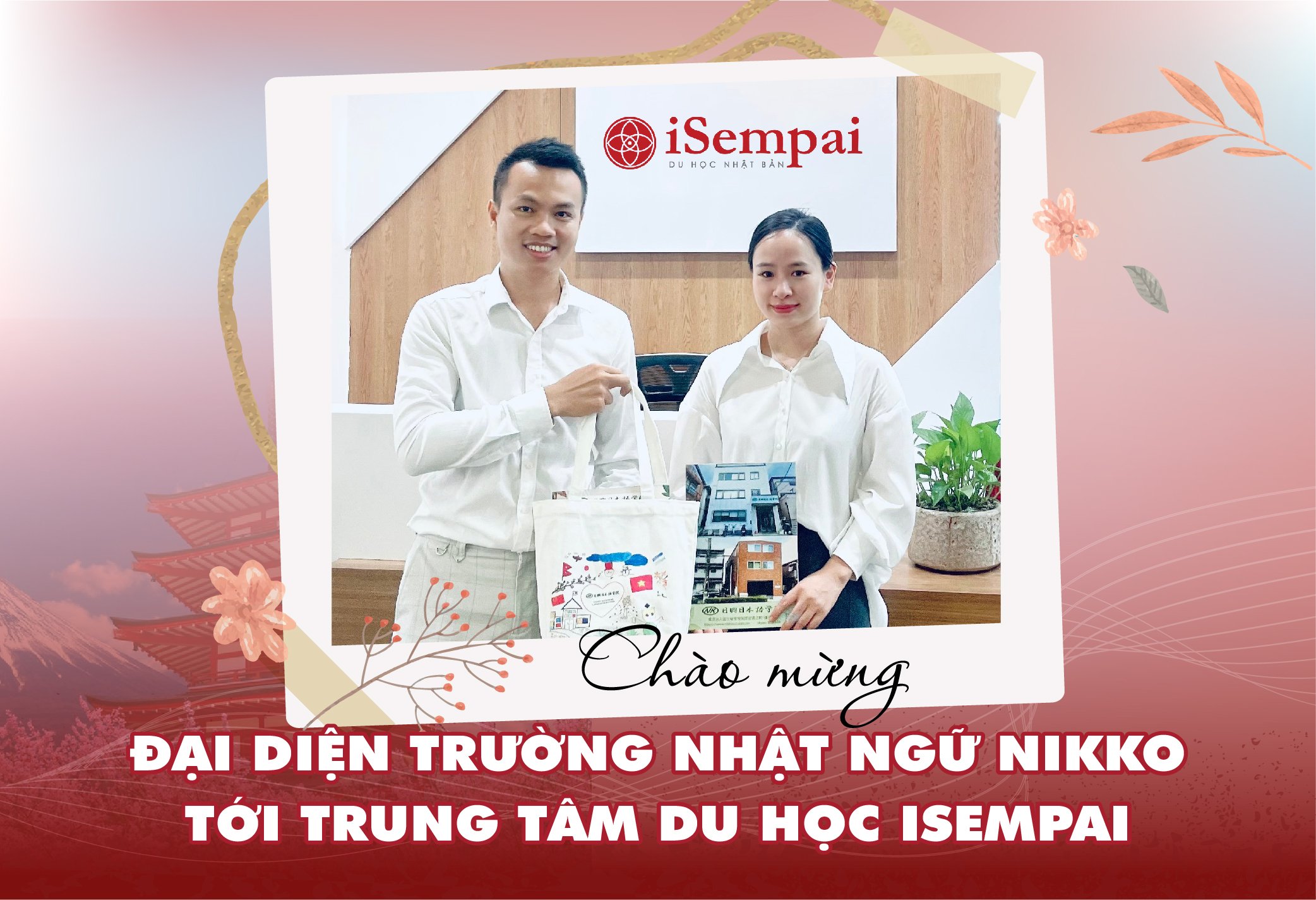 Đại diện nhật ngữ nikko tới trung tâm iSempai