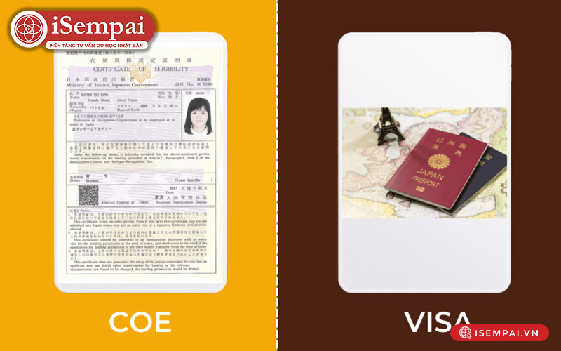 Phân biệt COE và Visa du học Nhật Bản