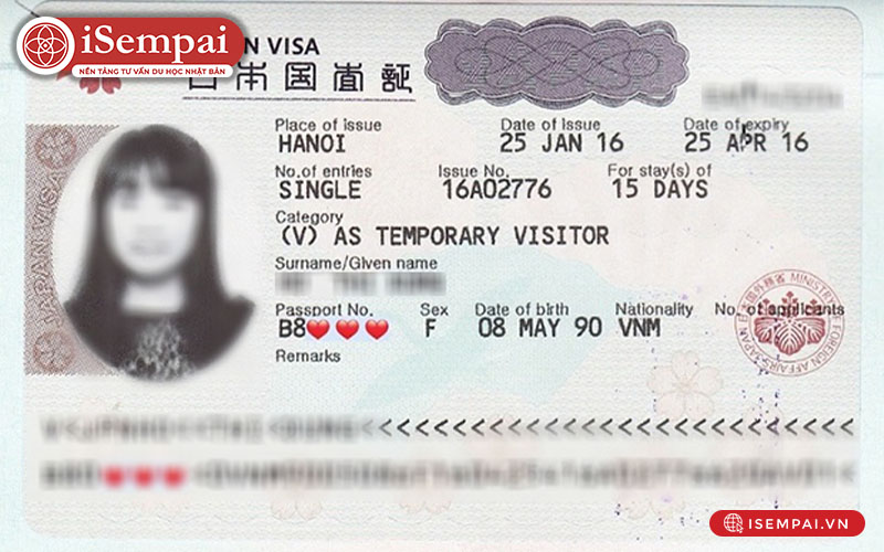 visa du lịch Nhật Bản