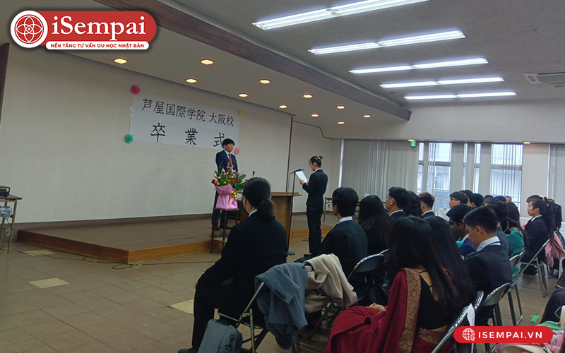 Hội trường tổ chức sự kiện của trường ASHIYA OSAKA
